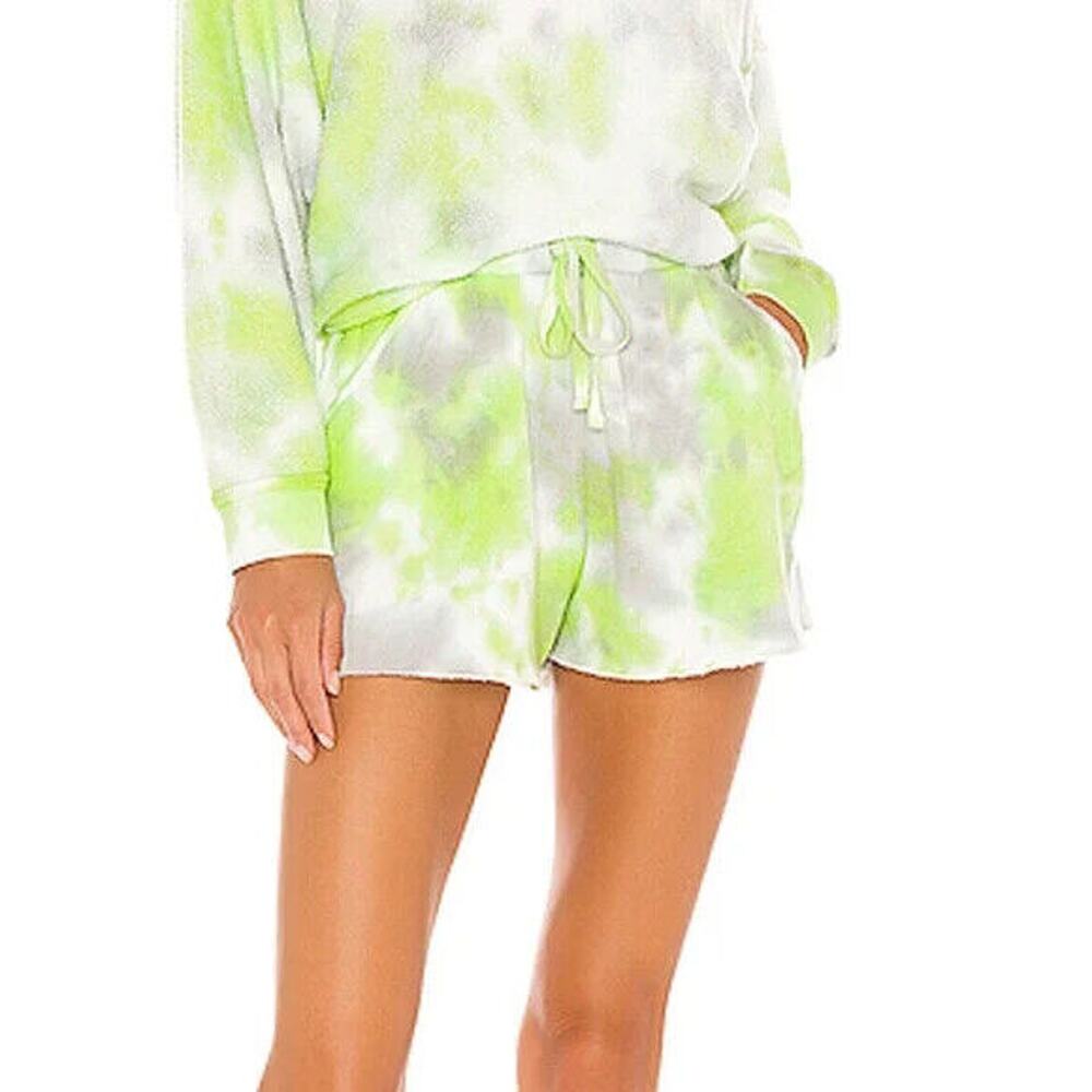 Free People NWT Women's Drawstring Kelly Washed Tie Dye Shorts Size M